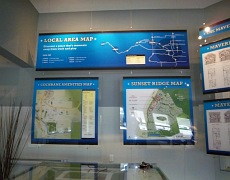 Calgary showhome plexiglass signs